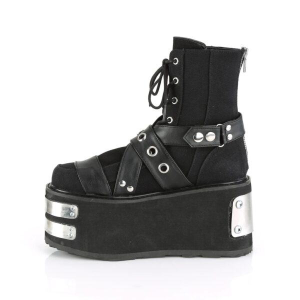Damned-116 Black chunky boots