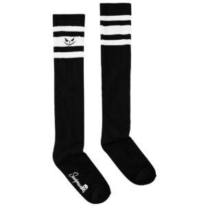 Pumpkin Knee Socks Black and White