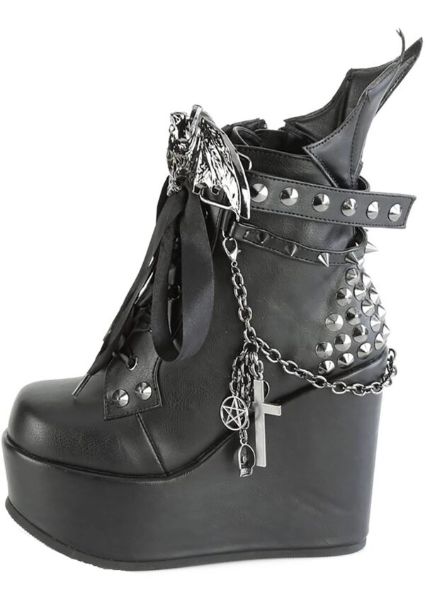 Poison-107 Wedge Platform Ankle Bootie