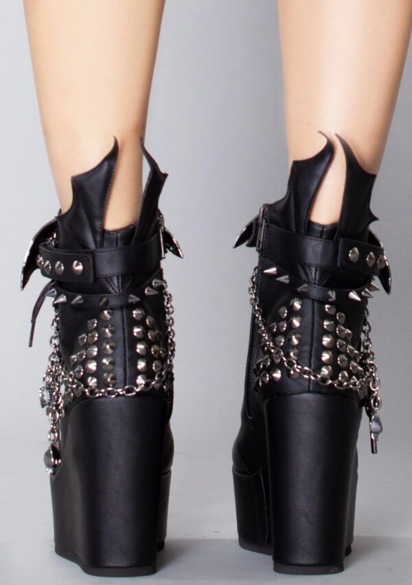 Poison-107 Wedge Platform Ankle Bootie