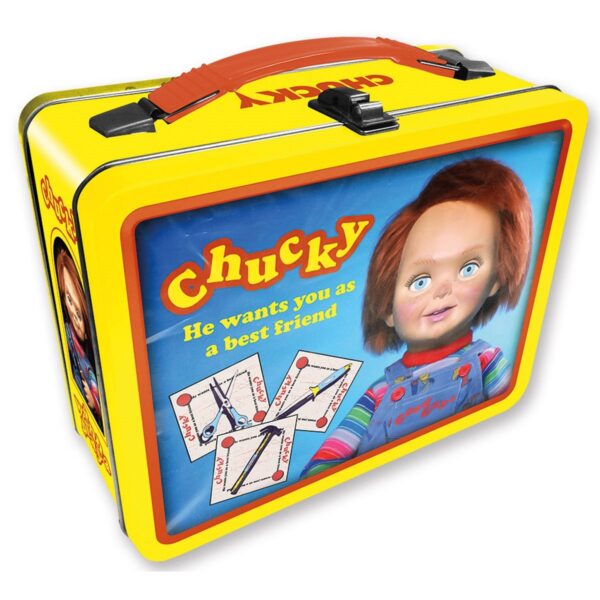 Child's Play Chucky Fun Box Tin Tote featuring Chucky character
