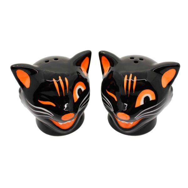 Black Cat Salt and Pepper Shakers