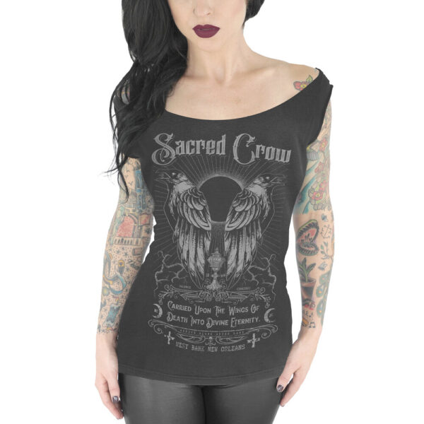 Sacred Crow Women’s Off Shoulder Tee