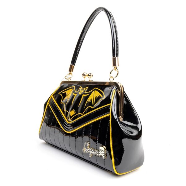 Nokturnal Bat Gold Kisslock Purse - Image 2