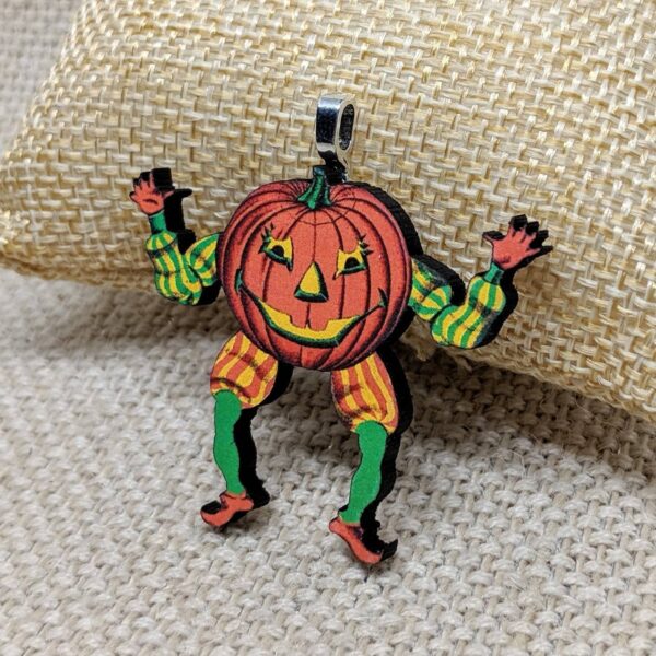 Dancing Pumpkin Pendant Necklace