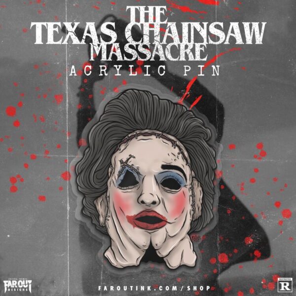 Leatherface Pretty Woman Acrylic Pin | The Texas Chainsaw Massacre Pin