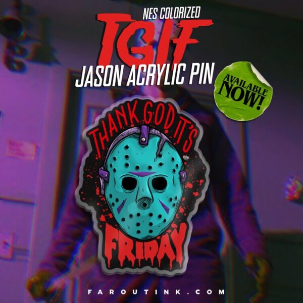 NES Jason Friday the 13th Pin