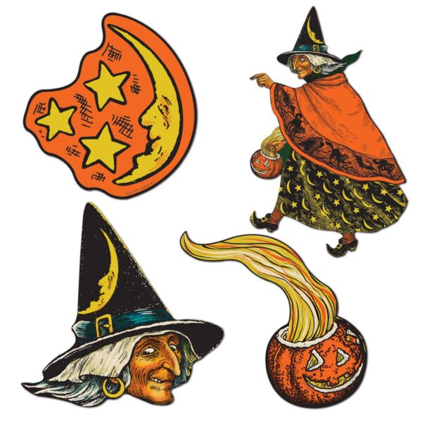 Vintage Witch Halloween Cutouts