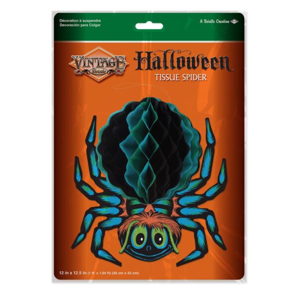 Vintage Halloween Tissue Spider - Image 2