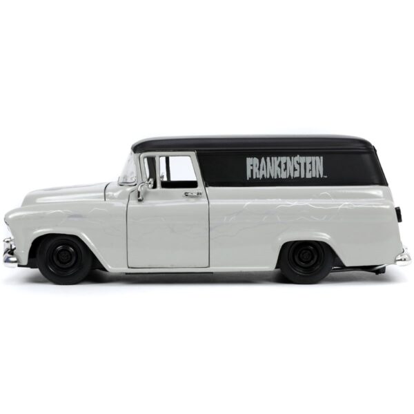 Hollywood Rides Universal Monsters Frankenstein 1957 Chevy Suburban 1:24 Scale Die-Cast Metal Vehicle with Figure - Image 4