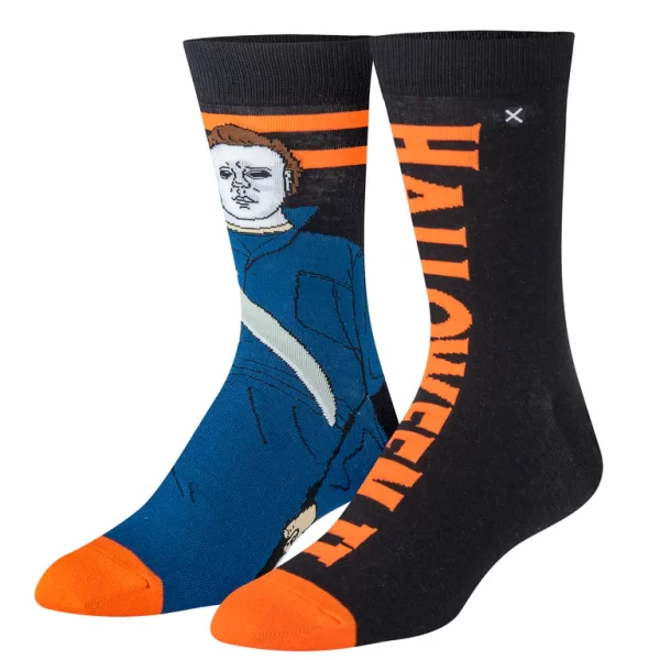 Halloween Michael Myers Mix Match Knit Socks - Image 2