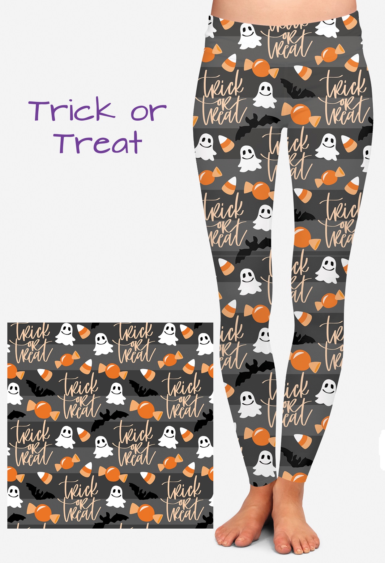 Trick Or Treat Halloween Leggings