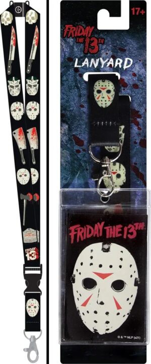 Jason Voorhees Lanyard featuring Hockey Mask