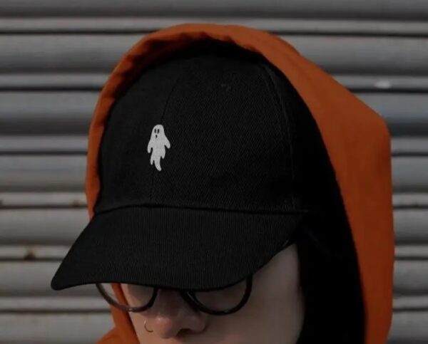 Lively Ghosts "Ghostie" Dad Hat - Black - Image 2