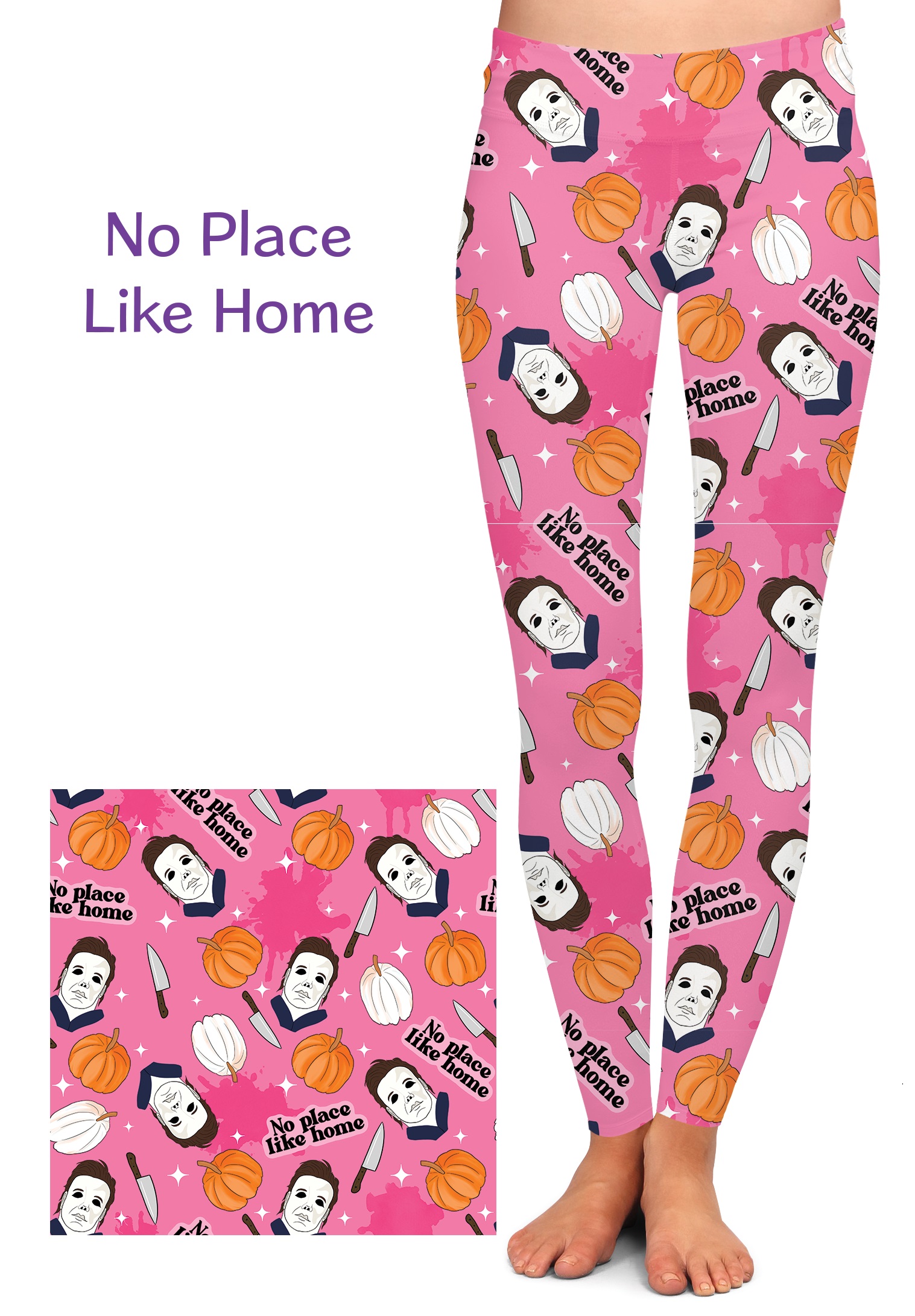 No Place Like Home Michael Myers Halloween Leggings - Screamers Costumes
