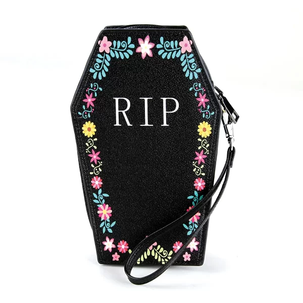 Sugar Skull Coffin Wallet In Vinyl - Image 3