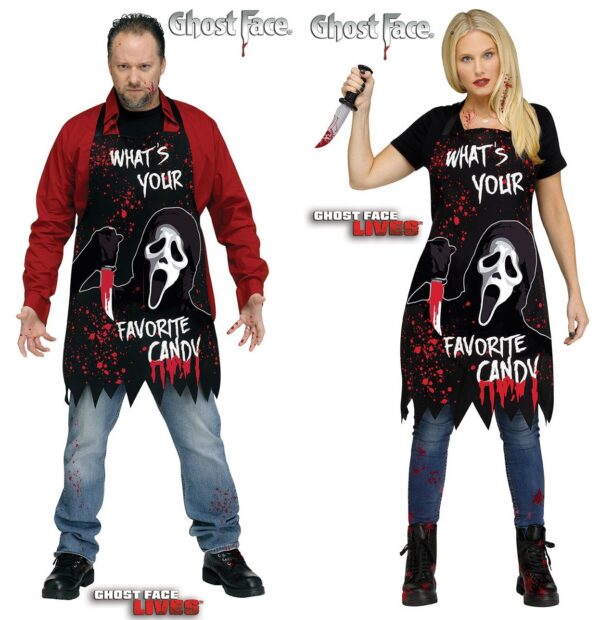 Ghost Face Horror Apron Adult Unisex