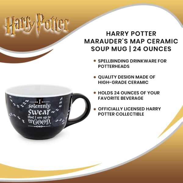 Harry Potter Marauder's Map Ceramic Mug 24 oz. Large Coffee Cup - Image 4