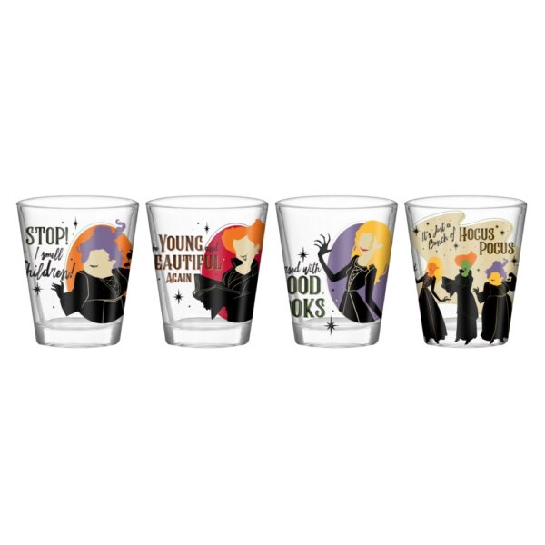 Hocus Pocus Sister Quotes 4pc. 1.5oz. Mini Glass Set 4