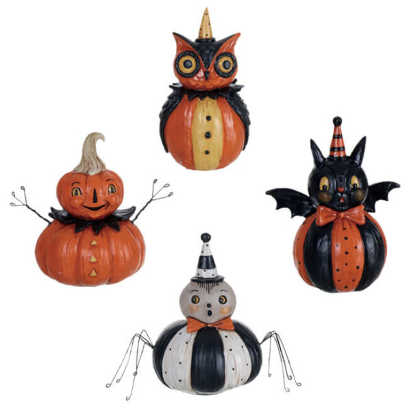 Halloween Pumpkin Peep Sitters Set of 4