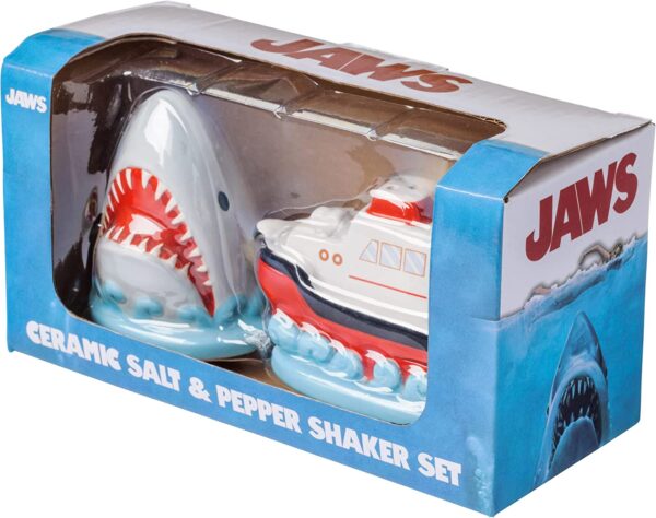 Jaws Shark Breach and Orca Ceramic Salt and Pepper Shaker