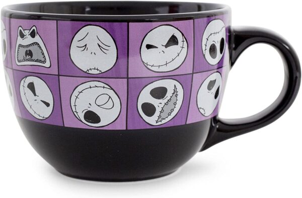 Disney The Nightmare Before Christmas Jack Expressions Ceramic Mug 24 oz. Large Coffee Cup
