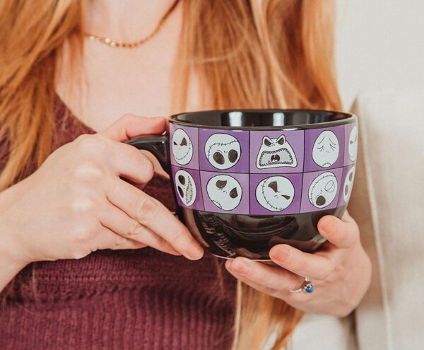Disney The Nightmare Before Christmas Jack Expressions Ceramic Mug 24 oz. Large Coffee Cup - Image 2
