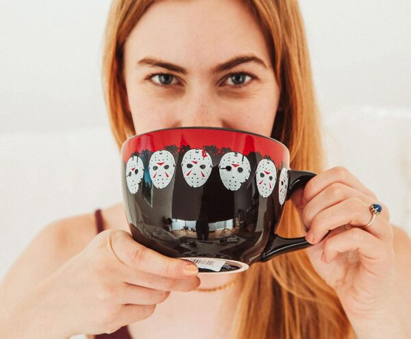 Friday the 13th Jason Mask Mug 24-Ounce Large Coffee Cup - Image 3