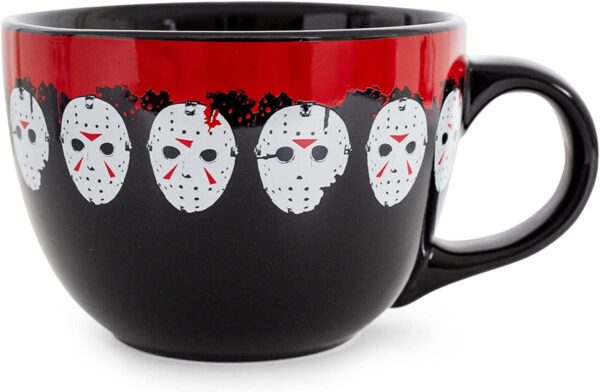 Friday the 13th Jason Mask Mug 24-Ounce Large Coffee Cup