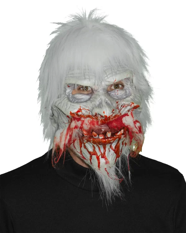 Bloody White Warrior Adult Latex Mask