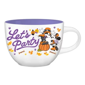 Mickey and Minnie Halloween 24oz Ceramic Soup Mug