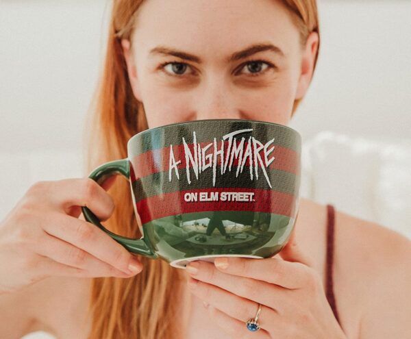 A Nightmare on Elm Street Freddy Krueger Sweater Claws Ceramic Mug  24-Ounce Large Coffee Cup - Image 3