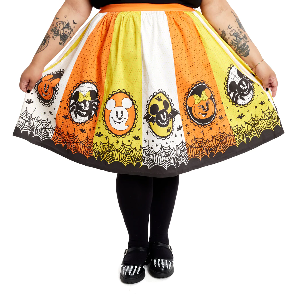Thoroughly Modern Emily One Skirt Three Ways Pumpkin BorderPrint Jenny  Skirt