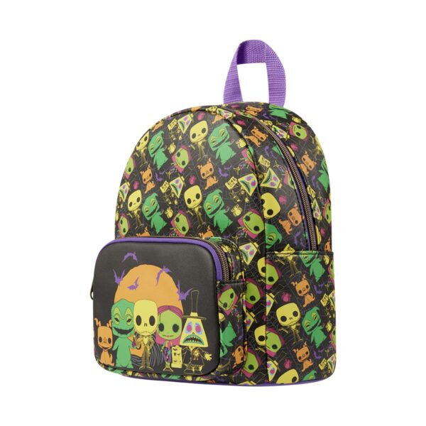 The Nightmare Before Christmas Black Light Print Mini-Backpack - Image 2