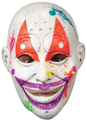 Neon Clown Gang J.E.T. Black Light Reactive Adult Latex Mask