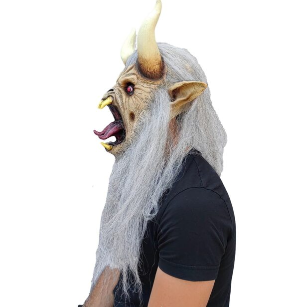 Krampus Adult Latex Mask - Image 3