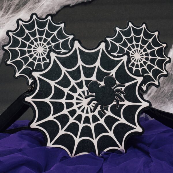 Mickey Mouse Spiderweb Mickey Glow-in-the-Dark Crossbody Purse - Entertainment Earth Exclusive - Image 3