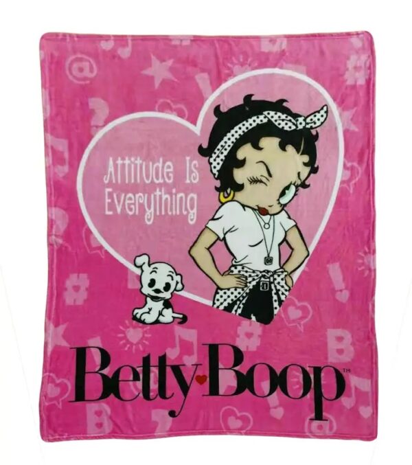 Betty Boop Attitude Throw Blanket