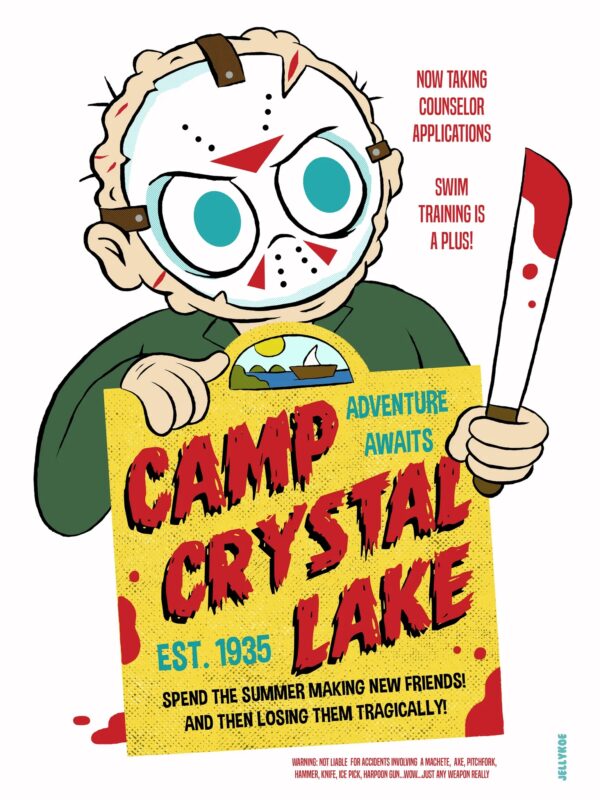 Camp Crystal Lake 12 x 16 Special Edition Poster Print