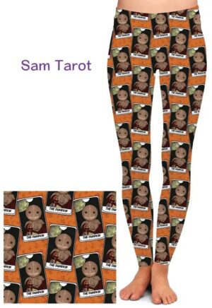 Sam Trick r Treat Tarot Card Leggings