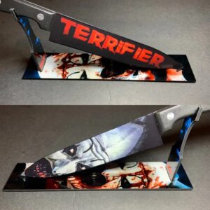 Terrifier Art the Clown Kitchen Knife With Stand