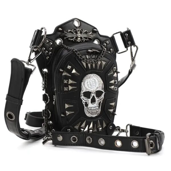 Convertible Skull Design Shoulder Bag/Waist Pack - Image 2