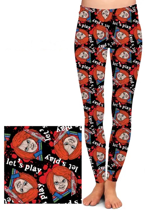 Bloody Chucky Leggings - Screamers Costumes