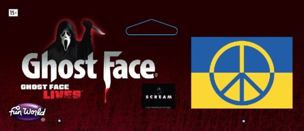 Ghost Face Stop the War Scream Mask - Image 2