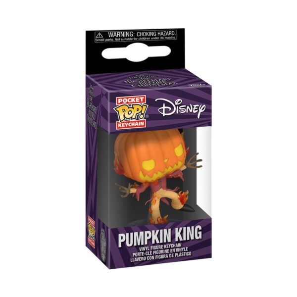 The Nightmare Before Christmas 30th Anniversary Pumpkin King Funko Pocket Pop! Key Chain - Image 2