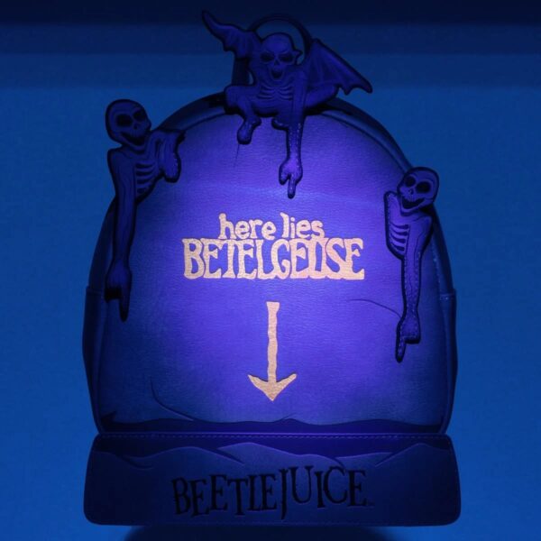 Beetlejuice Tombstone Glow-in-the-Dark Mini-Backpack - Image 4