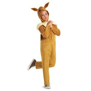 Eevee Hooded Jumpsuit Classic Kids Costume Pokemon