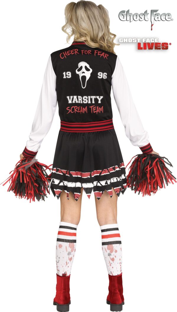 Scream for the Team Adult Ghost Face Cheerleader Costume - Image 2