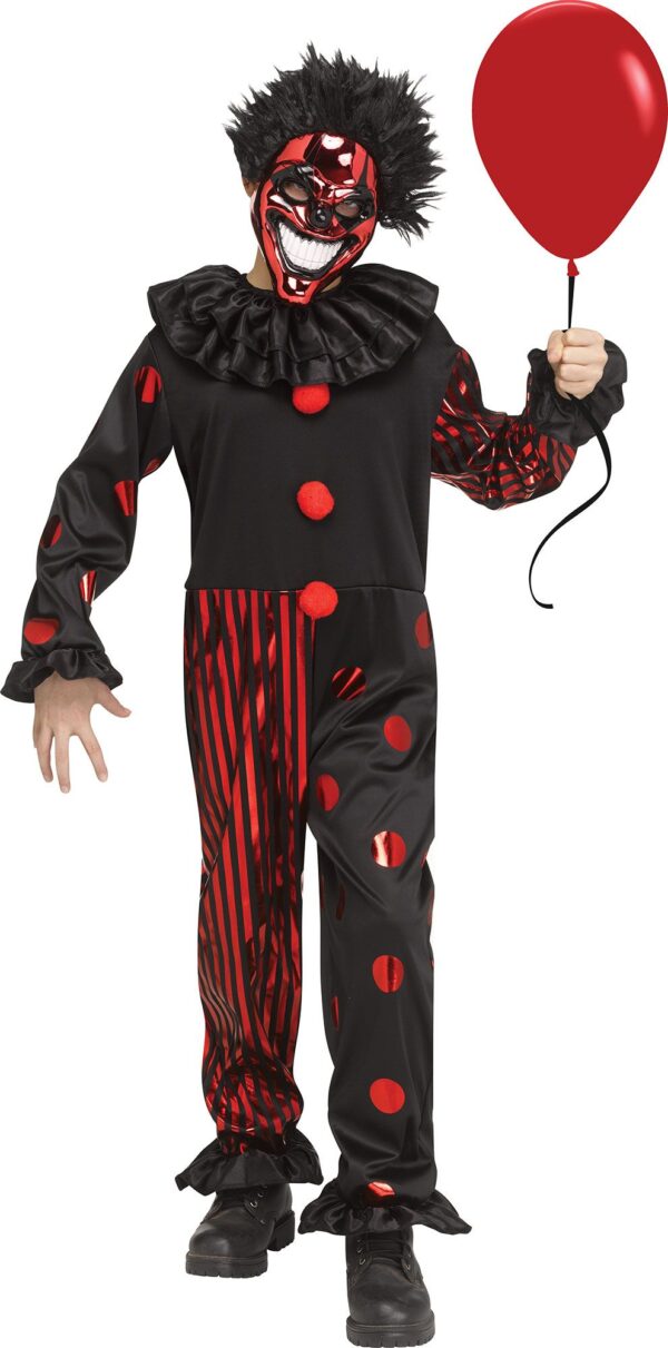 Chrome Clown Child Costume