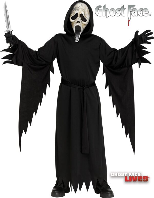 Ghost Face Aged - As Seen in the Motion Picture SCREAM VI - Child Costume